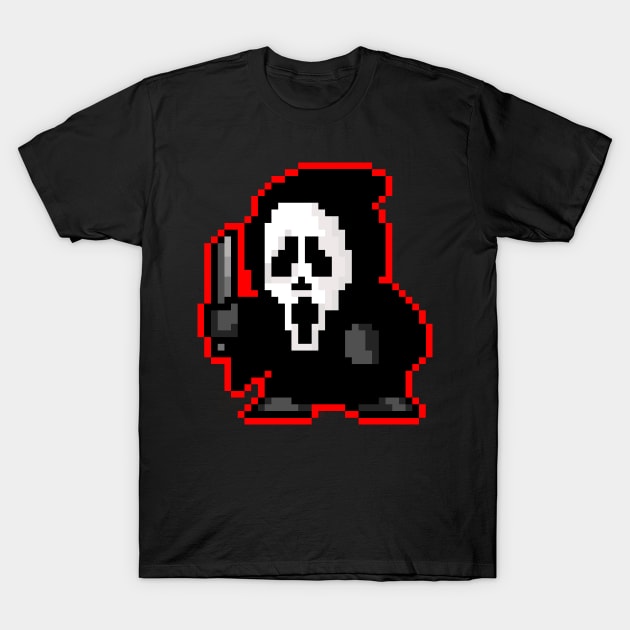 Pixel Ghostface T-Shirt by RetroPixelWorld